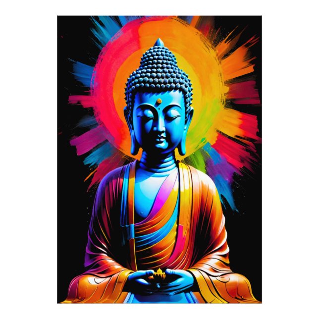 Buddha - Ruhestätten Fotodruck (Vorne)