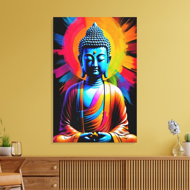 Buddha - Ruhestätten Leinwanddruck (Insitu (Wohnzimmer))
