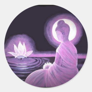 Buddha Runder Aufkleber