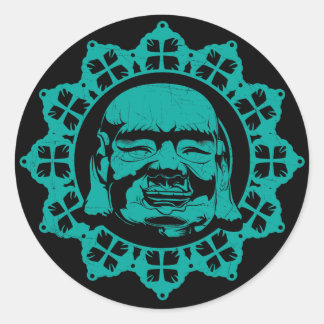 Buddha Runder Aufkleber