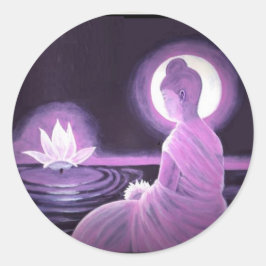 Buddha Runder Aufkleber