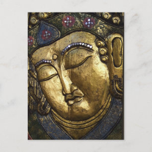 Buddha Schlafen Meditieren Gebet Augen geschlossen Postkarte