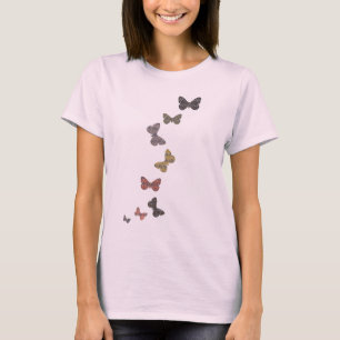 Buddha-Schmetterlings-Muster-T - Shirt