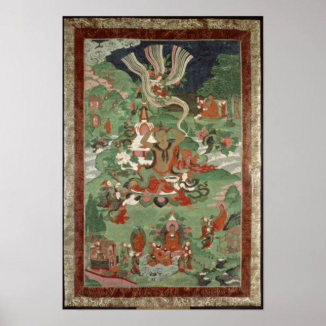 Buddha schneidet einen Haartuft Poster (Vorne)