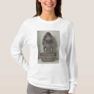 Buddha setzte in der Meditation auf dem Naga, T-Shirt