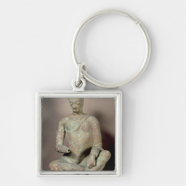 Buddha setzte in der Meditation, von Fondukistan Schlüsselanhänger (Vorne)