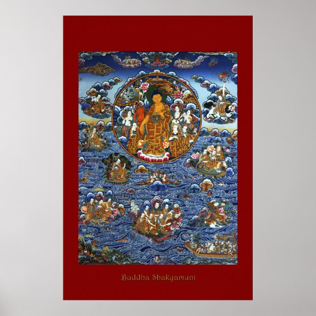 Buddha Shakyamuni 3 Religious Art Poster Serie (Vorne)