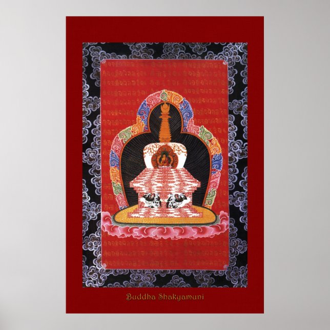 Buddha Shakyamuni 4 Religious Art Poster Series (Vorne)