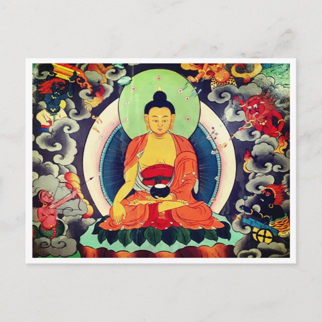Buddha Shakyamuni, Himalaya, Nepal Postkarte (Vorderseite)