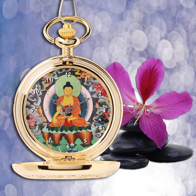 Buddha Shakyamuni, Meditation, tibetischer Buddhis Armbanduhr (Von Creator hochgeladen)