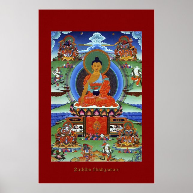 Buddha Shakyamuni Religious Art Poster Serie (Vorne)