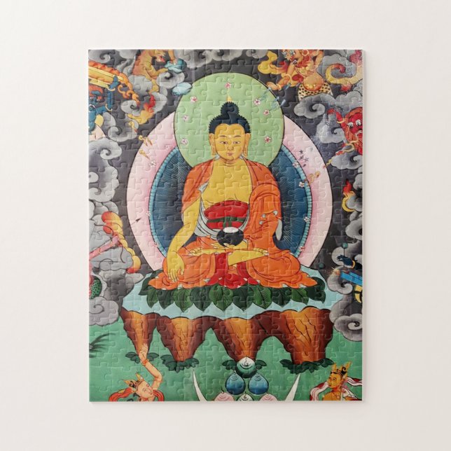 Buddha Shakyamuni, tibetischer Buddhismus / Dharma Puzzle (Vertikal)