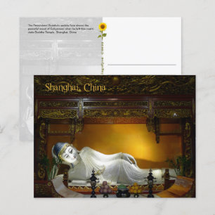Buddha, Shanghai, China - Postkarte