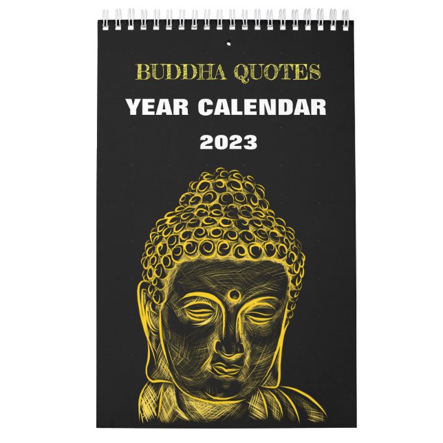 Buddha Siddharta Year Calendar 2023 Quotes Kalender (Titelbild)