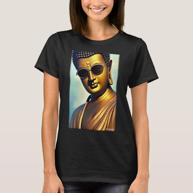 Buddha Siddhartha Gautama Sonnenbrille Religion In T-Shirt (Vorderseite)