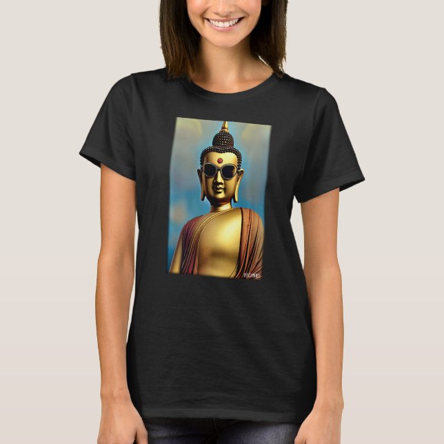 Buddha Siddhartha Gautama Sonnenbrille Religion In T-Shirt (Vorderseite)
