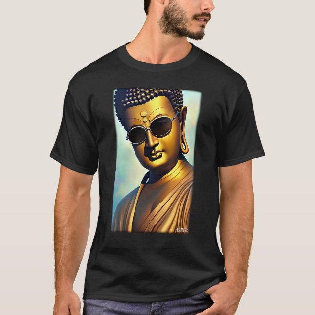 Buddha Siddhartha Gautama Sunglasses Religion Indi T-Shirt (Vorderseite)