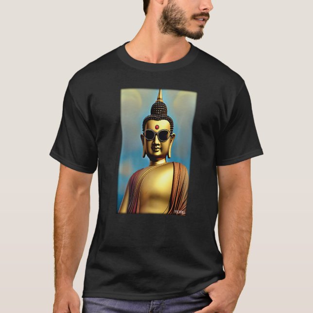 Buddha Siddhartha Gautama Sunglasses Religion Indi T-Shirt (Vorderseite)