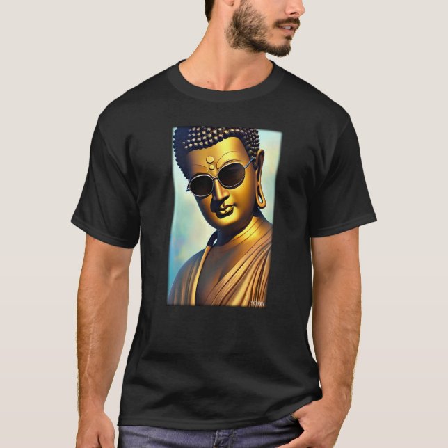 Buddha Siddhartha Gautama Sunglasses Religion Indi T-Shirt (Vorderseite)