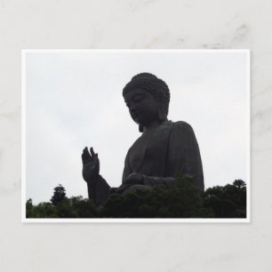 Buddha-Silhouette Postkarte