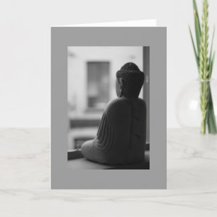 Buddha sitzt in Meditation Karte