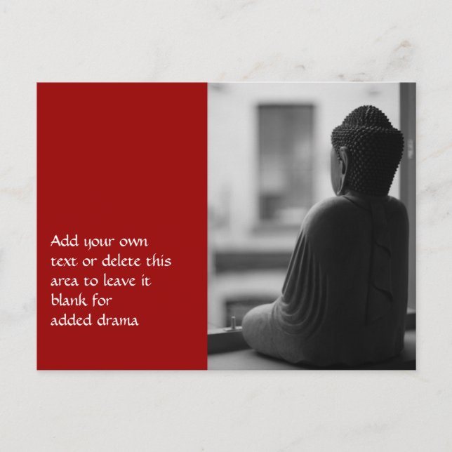 Buddha sitzt in Meditation Postkarte (Vorderseite)