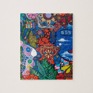 Buddha spirituell blaues neues Zeitalter friedlich Puzzle