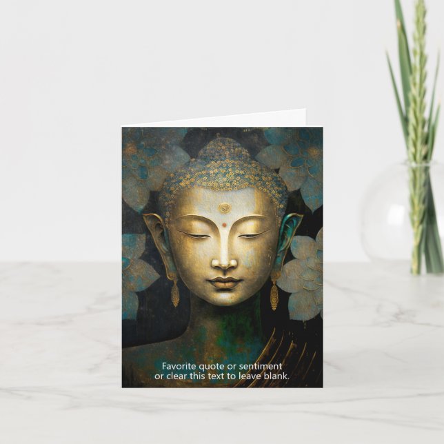Buddha, spirituelle Meditation Karte (Vorderseite)