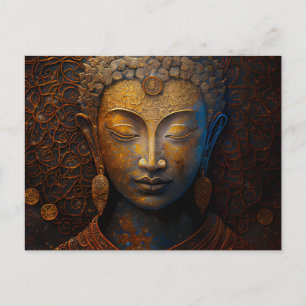 Buddha, spirituelle Meditation Postkarte