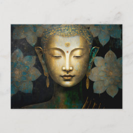 Buddha, spirituelle Meditation Postkarte