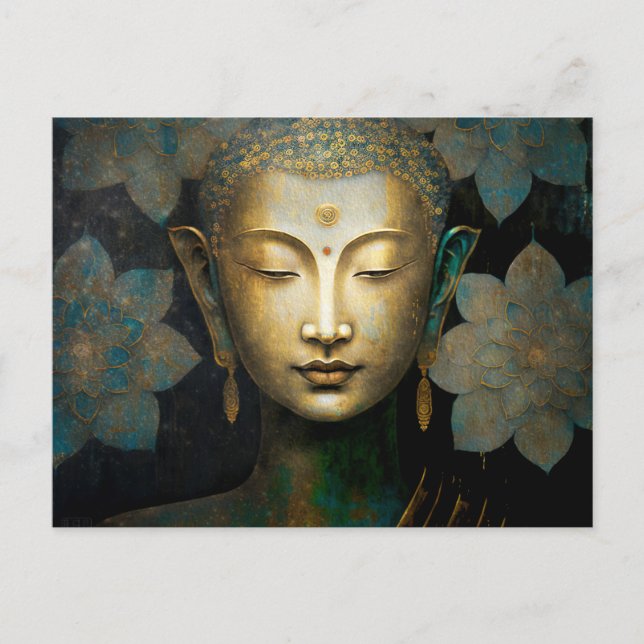Buddha, spirituelle Meditation Postkarte (Vorderseite)