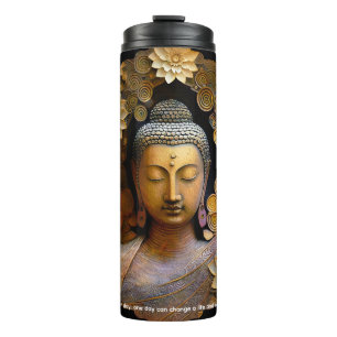 Buddha, spirituelle Meditation Thermosbecher