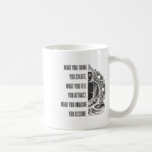 Buddha spiritueller Spruch Mandala Buddhismus Yoga Kaffeetasse