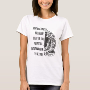 Buddha spiritueller Spruch Mandala Buddhismus Yoga T-Shirt
