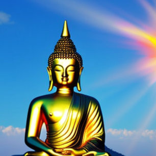 Buddha Spiritueller Statue T - Shirt