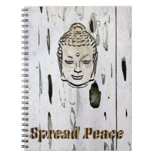 Buddha Spread Peace Spiral Foto Notebook Notizblock