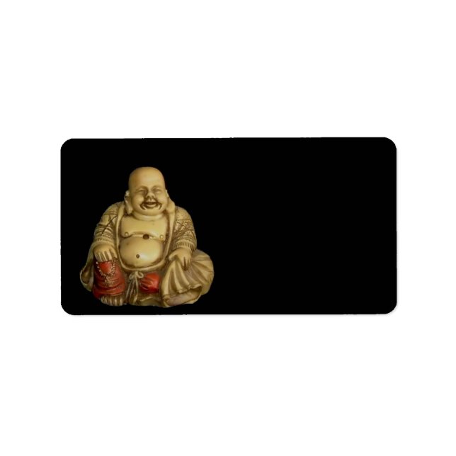 Buddha Statue Adressaufkleber (Vorne)