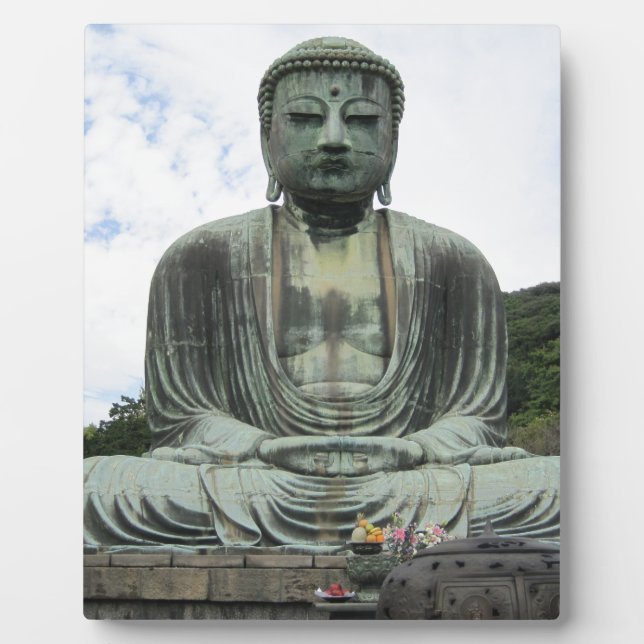 Buddha Statue Buddhismus Fotoplatte (Vorderseite)