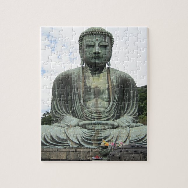 Buddha Statue Buddhismus Puzzle (Vertikal)