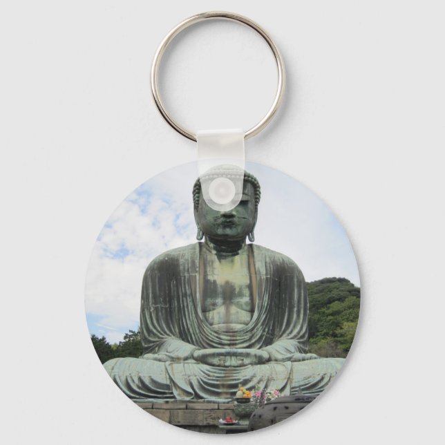 Buddha Statue Buddhismus Schlüsselanhänger (Vorderseite)