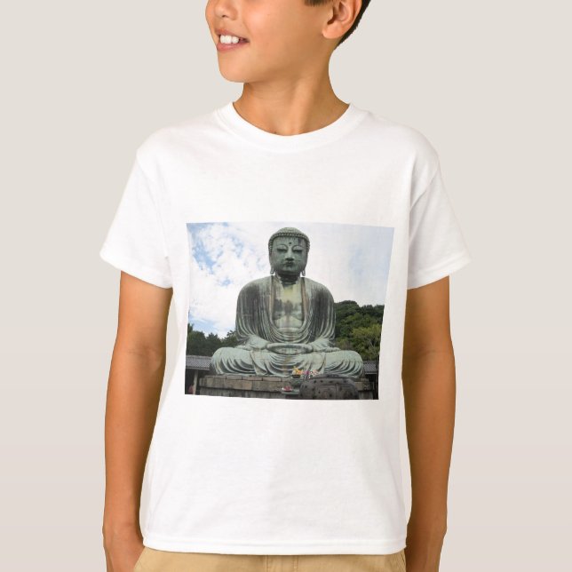 Buddha Statue Buddhismus T-Shirt (Vorderseite)