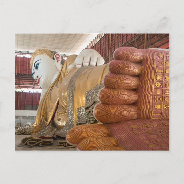 Buddha Statue Feet Postkarte (Vorderseite)