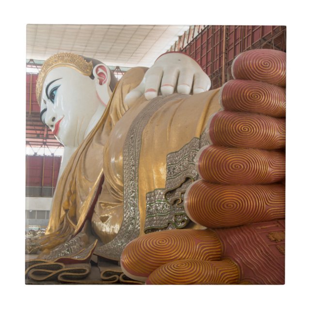 Buddha-Statue Füße Fliese (Vorderseite)