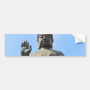 Buddha Statue in Blue Sky, Hand erhöht Autoaufkleber