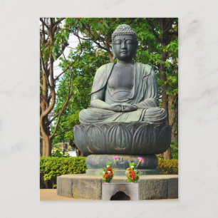Buddha-Statue in Tokio, Japan Postkarte