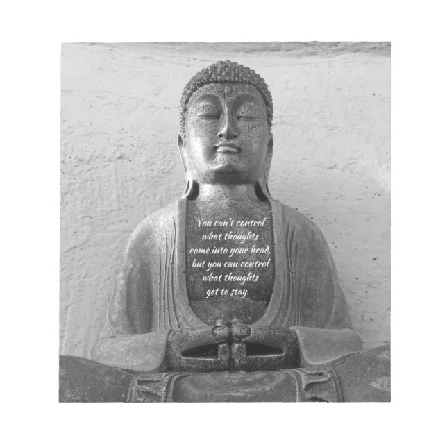 Buddha-Statue, Inspiration, Meditation - Notizblock (Vorderseite)