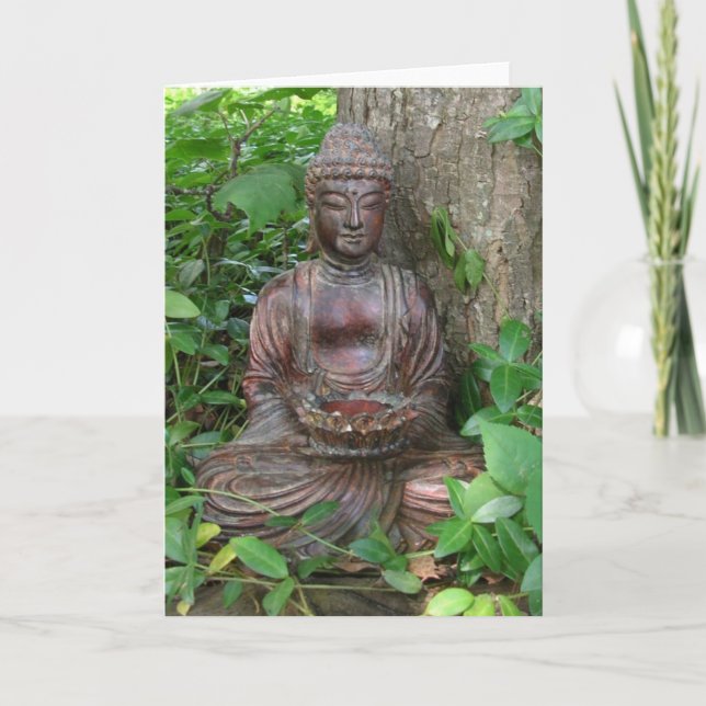 Buddha-Statue Karte (Vorderseite)