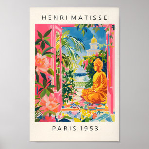 Buddha Statue Poster, Meditation Wall Art, Dopamin Poster