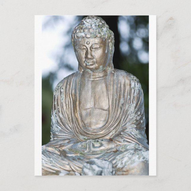 Buddha-Statue Postkarte (Vorderseite)