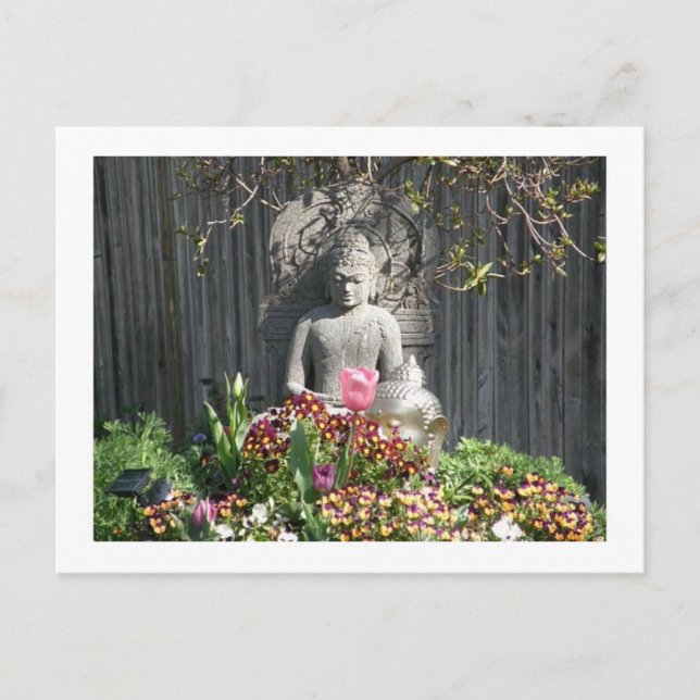 Buddha Statue Postkarte (Vorderseite)